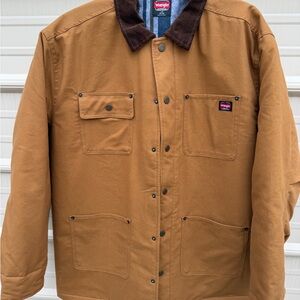 Wrangler flex canvas Barn Chore coat with lining